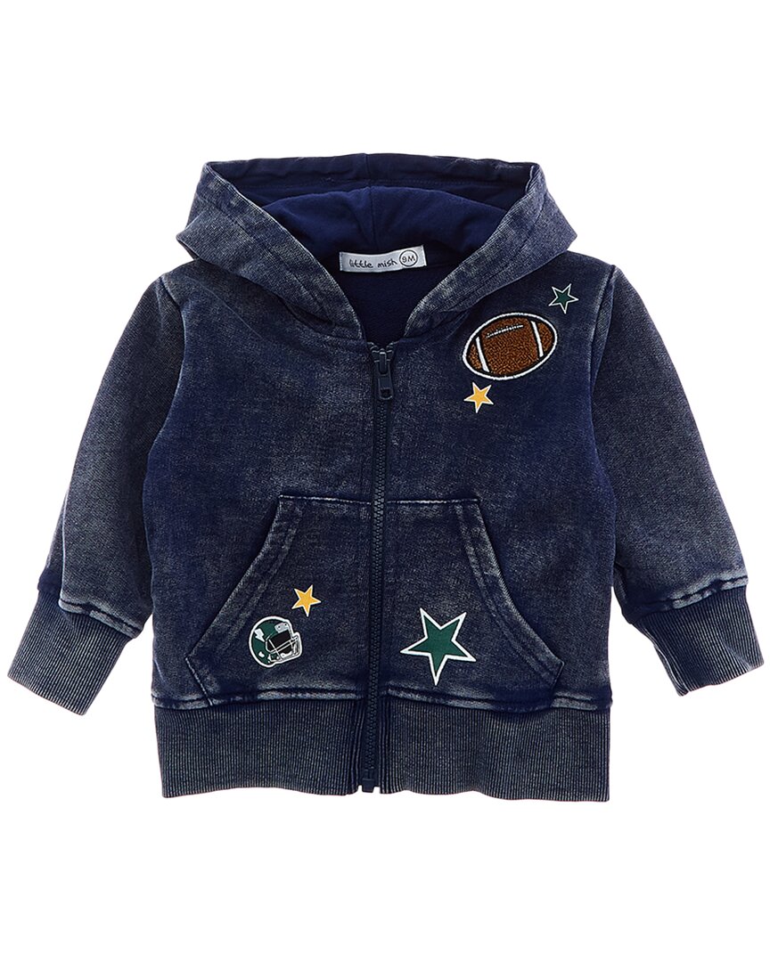Толстовка с капюшоном на молнии с нашивками LITTLE MISH, синий
Толстовка с капюшоном на молнии с нашивками LITTLE MISH, синий