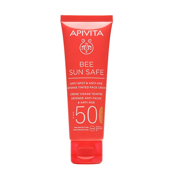 Тонированный солнцезащитный крем Bee Sun Safe Crema Con Color Spf50 Apivita, 50 ml
Тонированный солнцезащитный крем Bee Sun Safe Crema Con Color Spf50 Apivita, 50 ml
