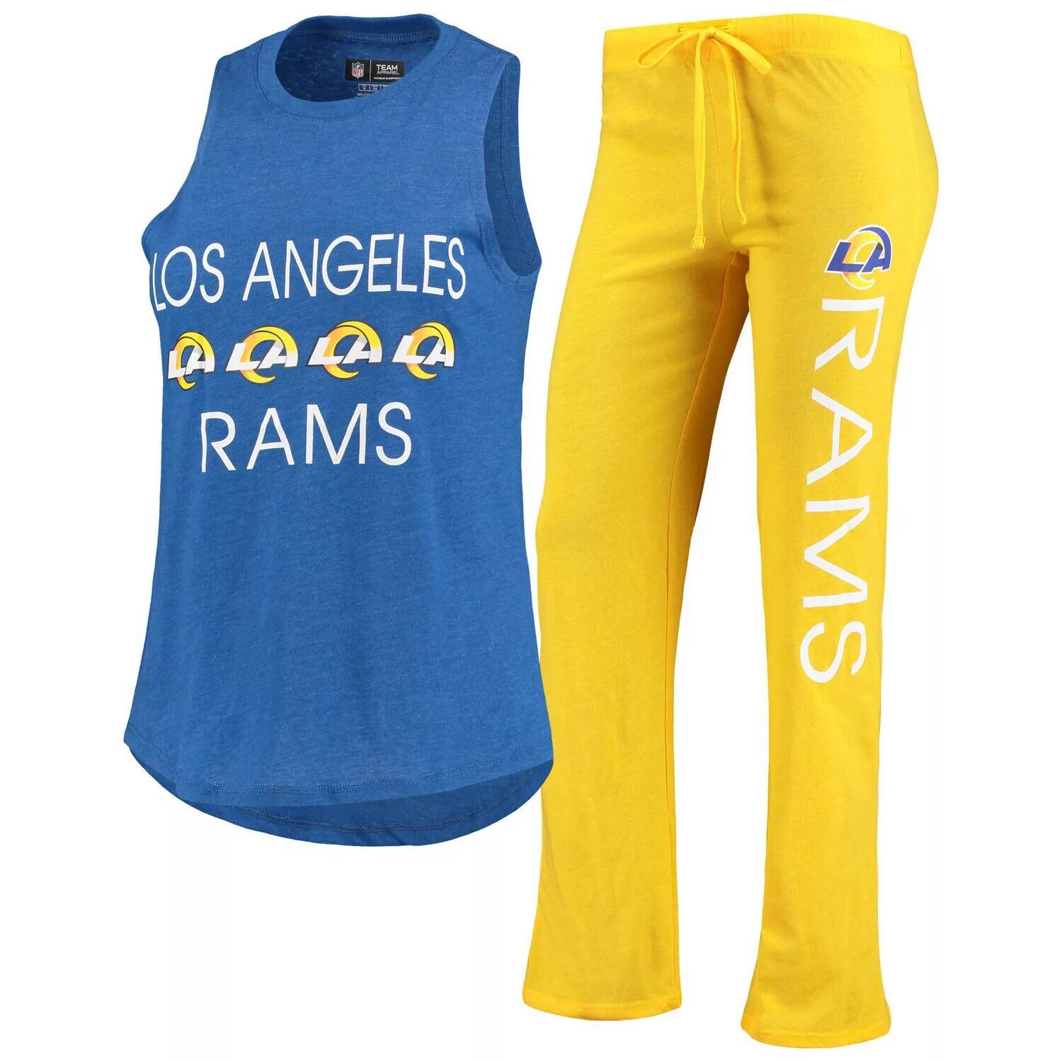 Женский комплект для сна с майкой и брюками Concepts Sport Gold/Royal Los Angeles Rams Muscle
Женский комплект для сна с майкой и брюками Concepts Sport Gold/Royal Los Angeles Rams Muscle
