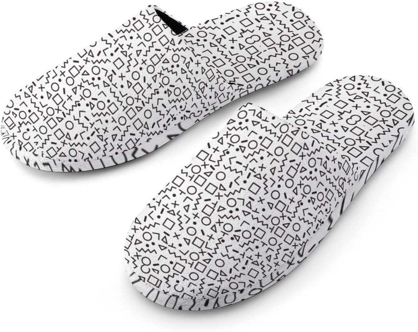 Женские тапочки с ретро-узорами 80-х и 90-х годов, черно-белые, теплые, в виде клоуна, для дома, пушистые тапочки для улицы Wauoemy
Женские тапочки с ретро-узорами 80-х и 90-х годов, черно-белые, теплые, в виде клоуна, для дома, пушистые тапочки для улицы Wauoemy