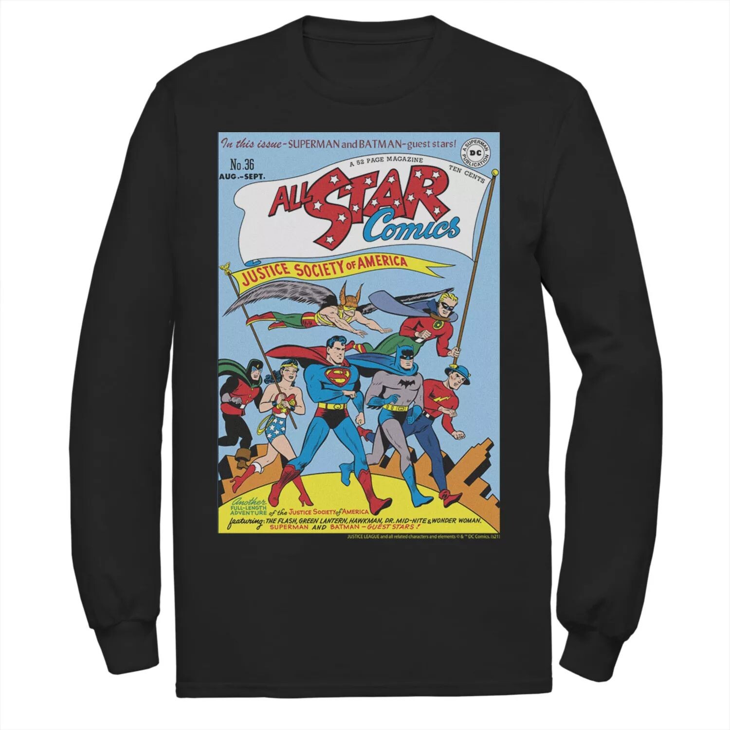 Мужская винтажная футболка с обложкой «Лига справедливости» All Star Comics Licensed Character
Мужская винтажная футболка с обложкой «Лига справедливости» All Star Comics Licensed Character