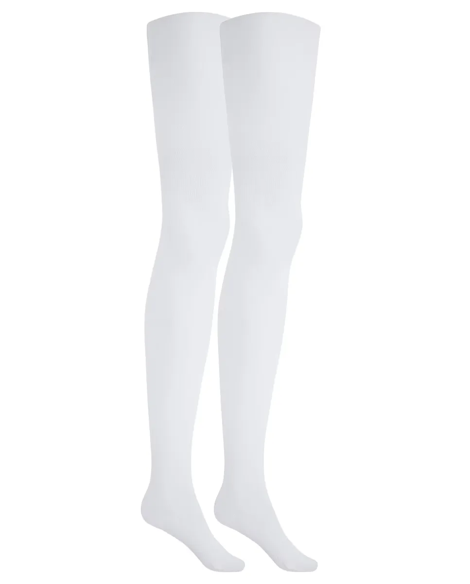 Комплект из 2 однотонных хлопковых колготок Punto Blanco, белый
Комплект из 2 однотонных хлопковых колготок Punto Blanco, белый