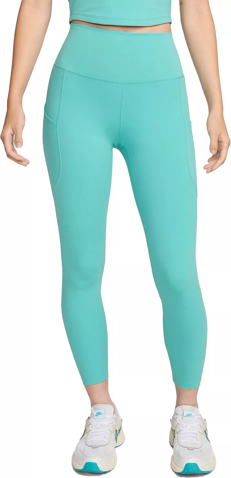 Женские леггинсы Nike One с высокой талией 7/8 и карманами, цвет Green Frost
Женские леггинсы Nike One с высокой талией 7/8 и карманами, цвет Green Frost