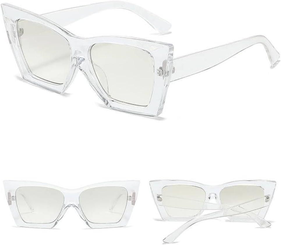 Солнцезащитные очки в форме «кошачий глаз» с крупной оправой, модные и оригинальные, простые солнцезащитные очки, стильные очки в стиле хип-хоп для женщин MTZJH, Transparent Silver
Солнцезащитные очки в форме «кошачий глаз» с крупной оправой, модные и оригинальные, простые солнцезащитные очки, стильные очки в стиле хип-хоп для женщин MTZJH, Transparent Silver