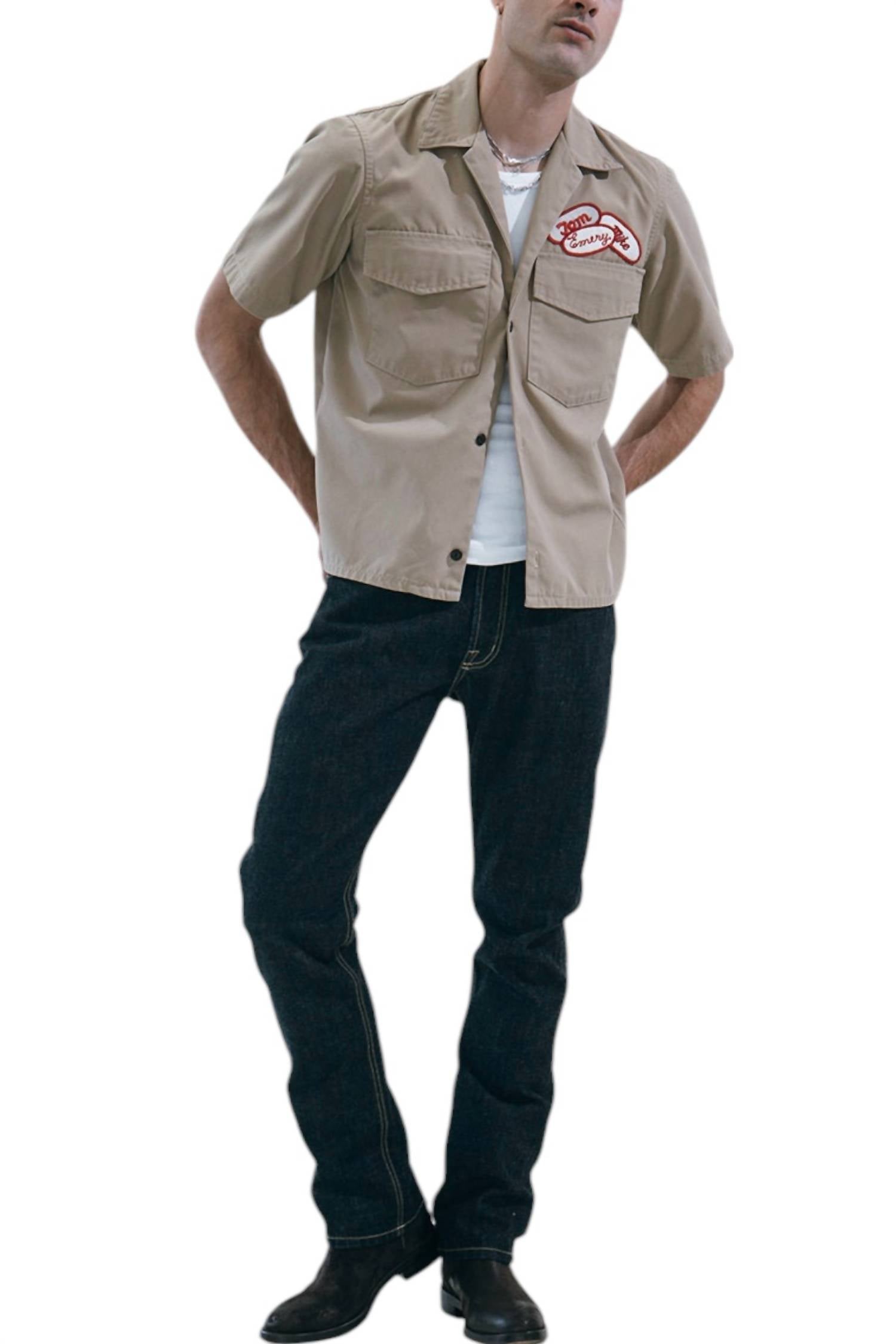 Рубашка механика с коротким рукавом цвета загара BTFL-life, цвет tan
Рубашка механика с коротким рукавом цвета загара BTFL-life, цвет tan