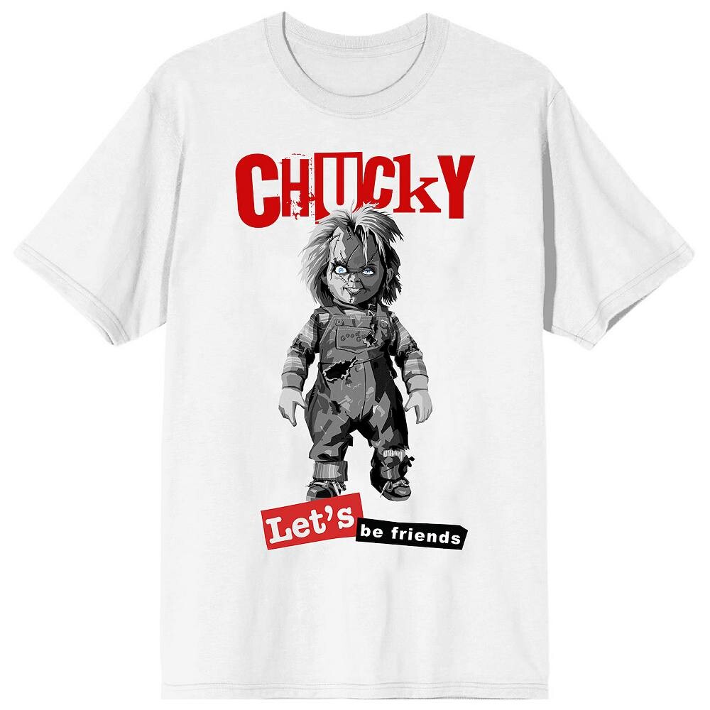 Мужская футболка Chucky Lets Be Friends Licensed Character, белый
Мужская футболка Chucky Lets Be Friends Licensed Character, белый