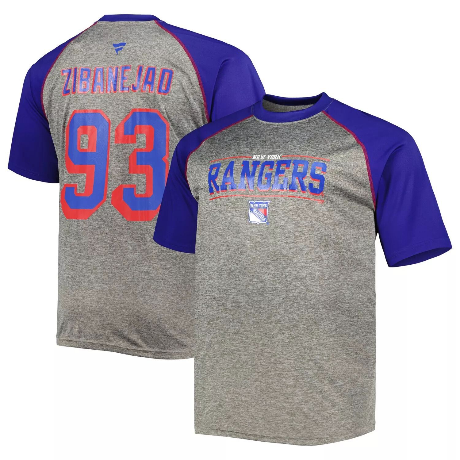 Мужская брендовая футболка Mika Zibanejad Heather Grey/Blue New York Rangers Big & Tall Contrast реглан с именем и номером Fanatics
Мужская брендовая футболка Mika Zibanejad Heather Grey/Blue New York Rangers Big & Tall Contrast реглан с именем и номером Fanatics