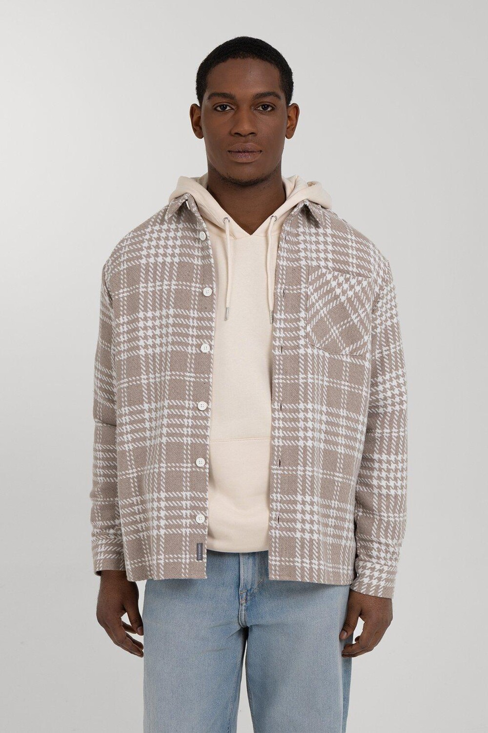 Клетчатая рубашка Larsson & Co, бежевый 
Клетчатая рубашка Larsson & Co, бежевый