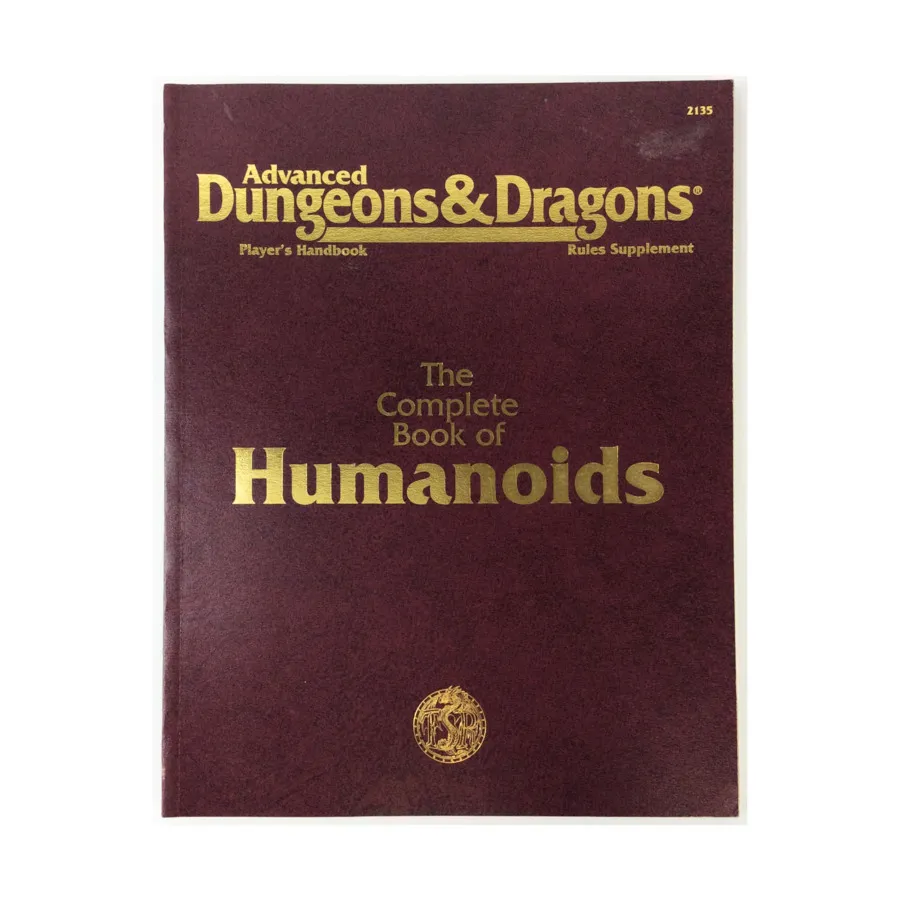 Complete Book of Humanoids (5th Printings), Advanced Dungeons & Dragons (2nd Edition) - Player's Guides & Books, мягкая обложка
Complete Book of Humanoids (5th Printings), Advanced Dungeons & Dragons (2nd Edition) - Player's Guides & Books, мягкая обложка