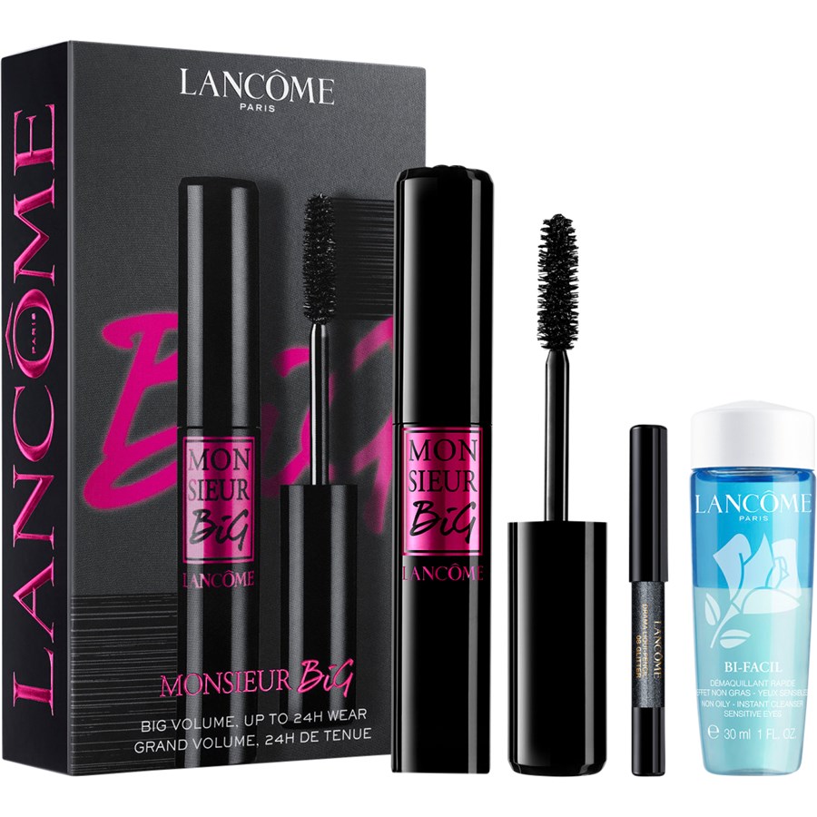 Тушь для ресниц Lancôme Monsieur Big Mascara Set, Monsieur Big Mascara 01 10 ml + Drama Liquid Pencil 08 Mini + Bi Facil Yeux 30 ml / 1 Stk.
Тушь для ресниц Lancôme Monsieur Big Mascara Set, Monsieur Big Mascara 01 10 ml + Drama Liquid Pencil 08 Mini + Bi Facil Yeux 30 ml / 1 Stk.