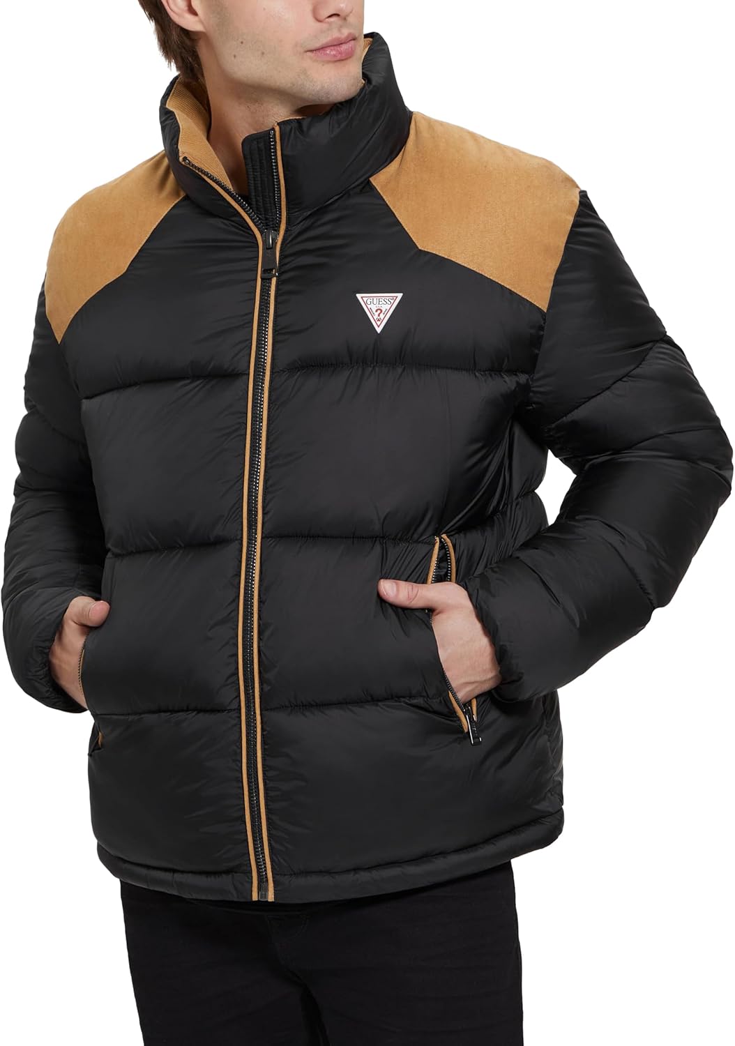 Куртка-пуховик Larry Fabric Block от GUESS для мужчин, Jet Black Multi
Куртка-пуховик Larry Fabric Block от GUESS для мужчин, Jet Black Multi