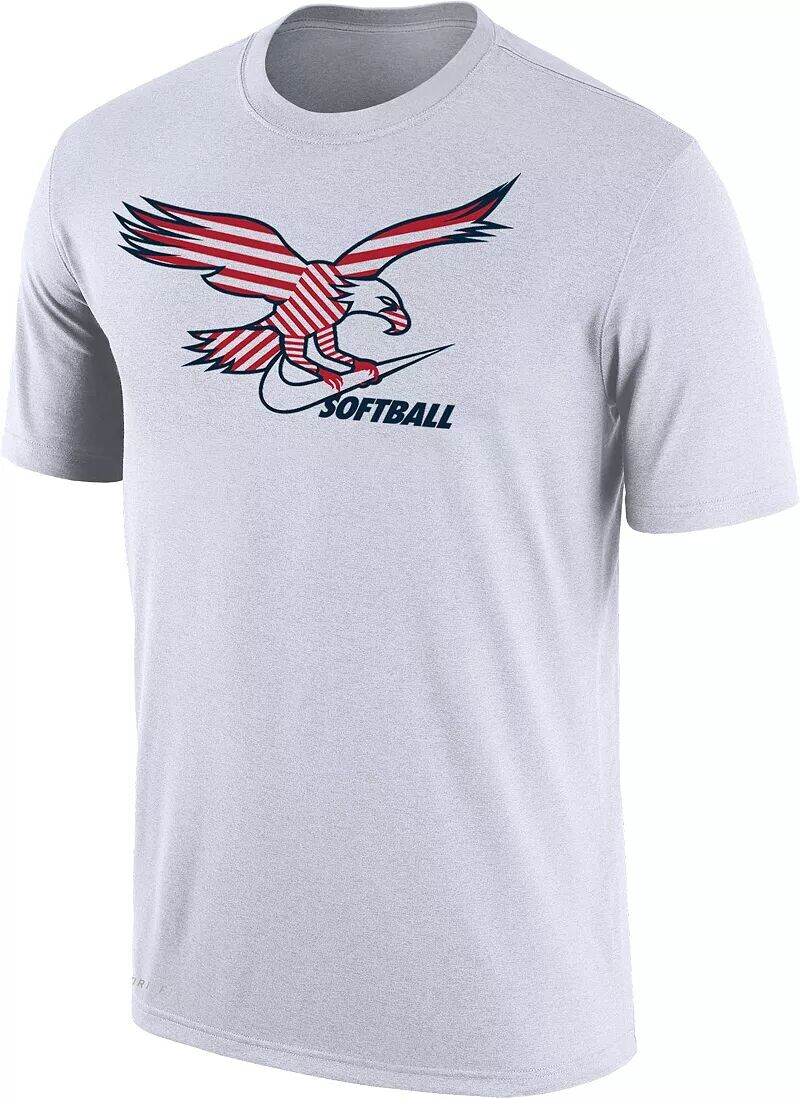 Мужская футболка для софтбола Nike American Eagle Swoosh, белый
Мужская футболка для софтбола Nike American Eagle Swoosh, белый