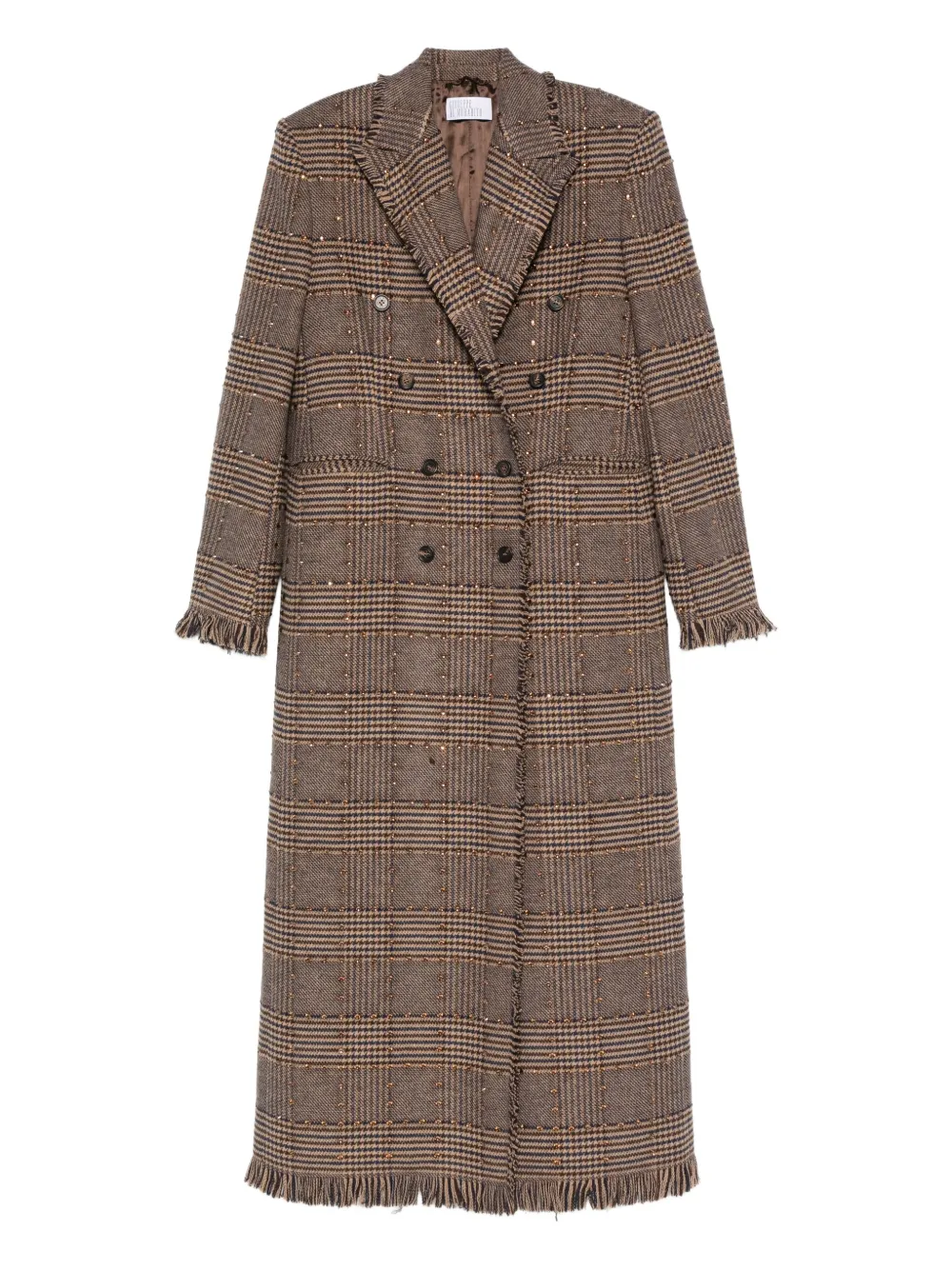 Двубортное пальто в клетку Giuseppe Di Morabito, коричневый
Двубортное пальто в клетку Giuseppe Di Morabito, коричневый