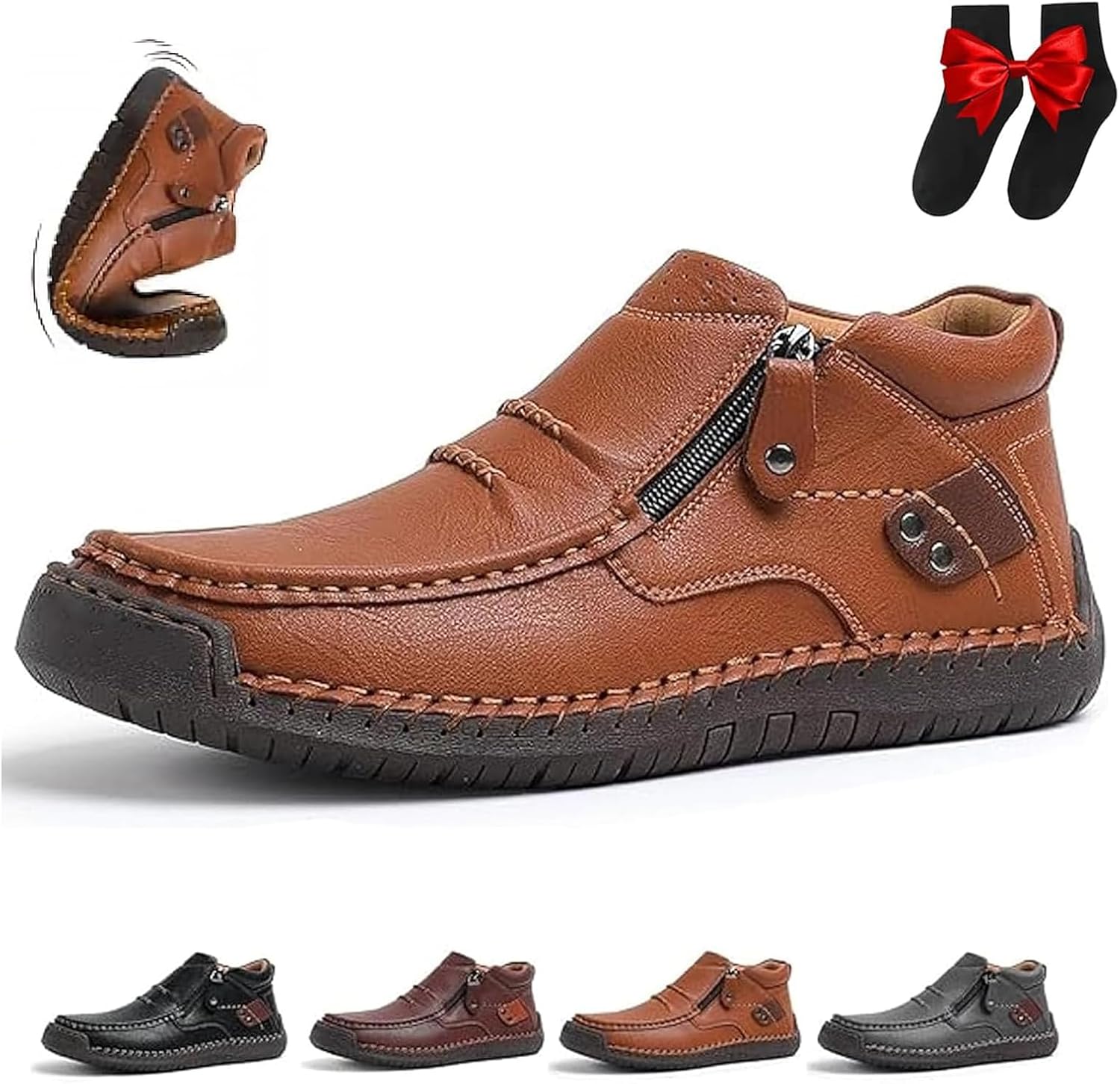 Мужские кожаные ортопедические ботинки без застежки с широким носком Ghtrhsb, светло-коричневый
Мужские кожаные ортопедические ботинки без застежки с широким носком Ghtrhsb, светло-коричневый