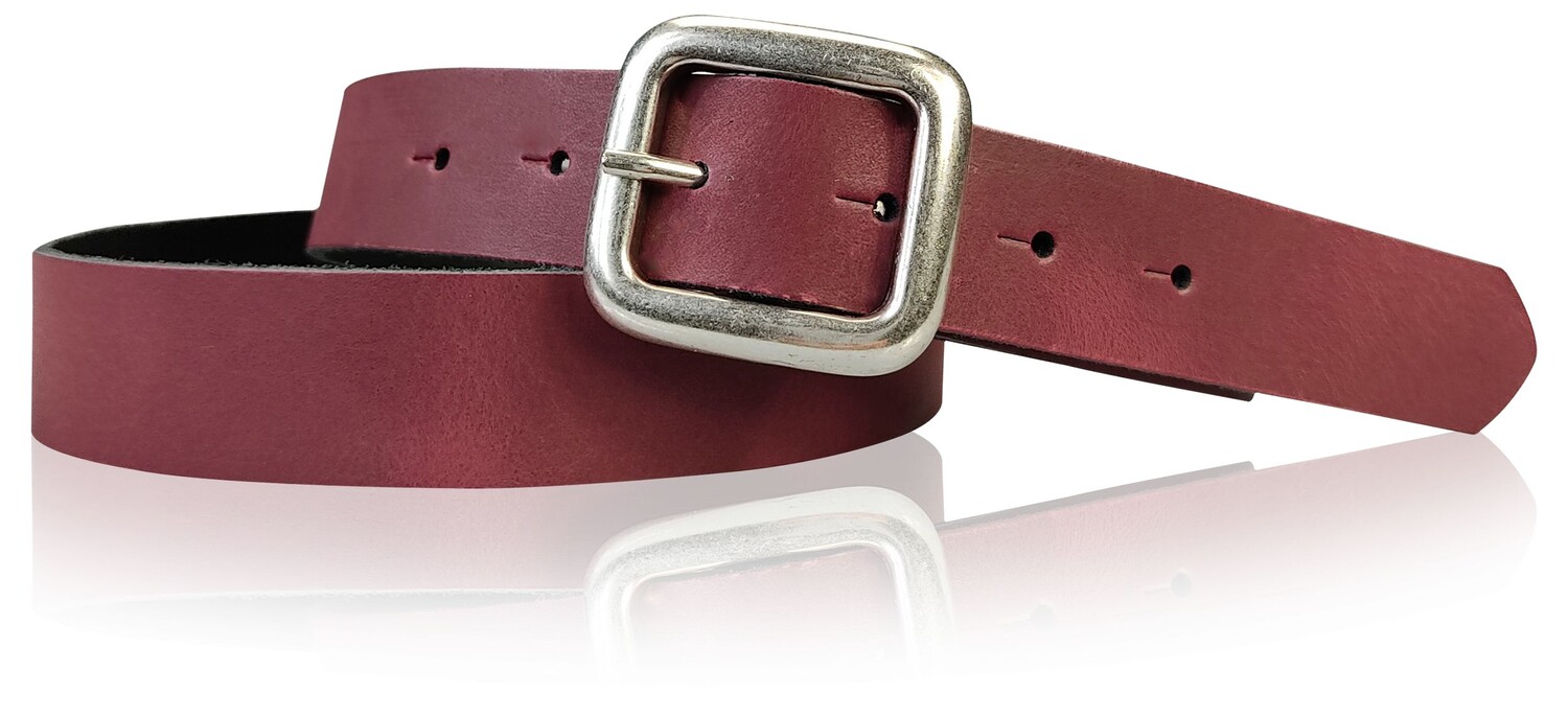 Кожаный ремень FRONHOFER, бордо 
Кожаный ремень FRONHOFER, бордо