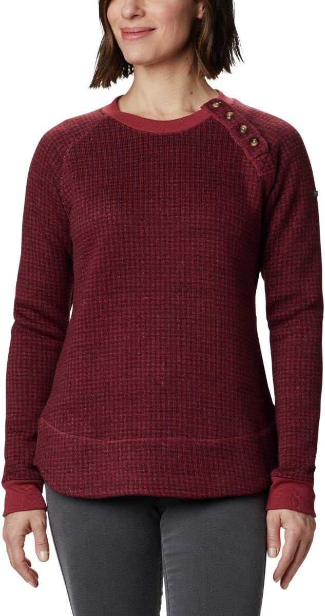 Columbia Women's Chillin Sweater, Marsala Red Houndstooth
Columbia Women's Chillin Sweater, Marsala Red Houndstooth
