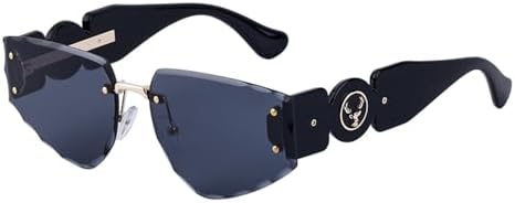 Солнцезащитные очки в стиле панк без оправы 2026 года для женщин и мужчин, винтажные очки без оправы, защита от УФ-излучения UV400, C1 золотисто-серый, один размер MTZJH, One Color
Солнцезащитные очки в стиле панк без оправы 2026 года для женщин и мужчин, винтажные очки без оправы, защита от УФ-излучения UV400, C1 золотисто-серый, один размер MTZJH, One Color