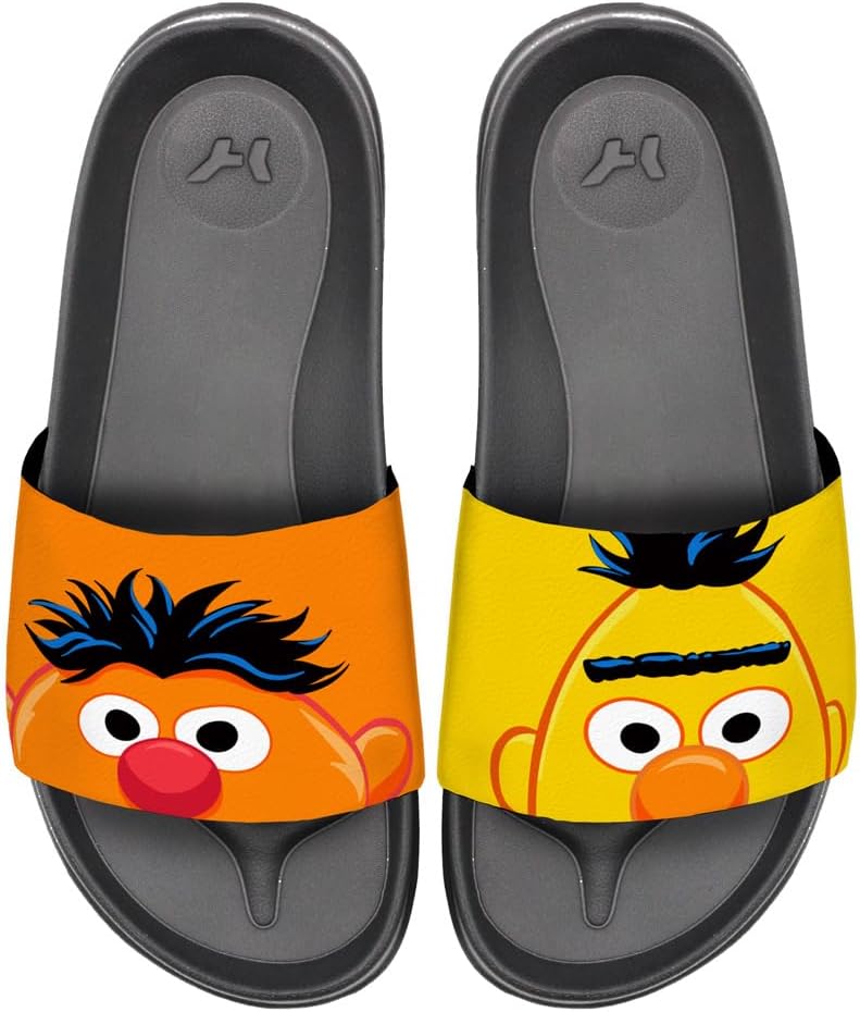 Сандалии-шлепанцы Popfunk Sesame Street Bert Ernie Peaking Unisex Adult Slides Sandals, официально лицензированные Hypd Slydr Switch, черный
Сандалии-шлепанцы Popfunk Sesame Street Bert Ernie Peaking Unisex Adult Slides Sandals, официально лицензированные Hypd Slydr Switch, черный