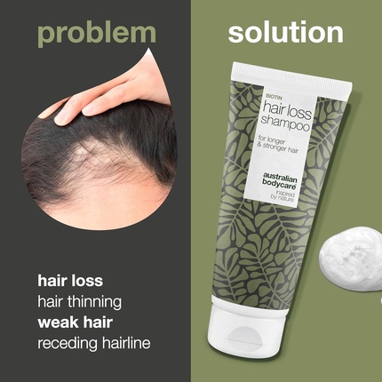 Шампунь от выпадения волос 200 мл - Идеально подходит для тех, кто страдает от выпадения волос Australian Bodycare
Шампунь от выпадения волос 200 мл - Идеально подходит для тех, кто страдает от выпадения волос Australian Bodycare