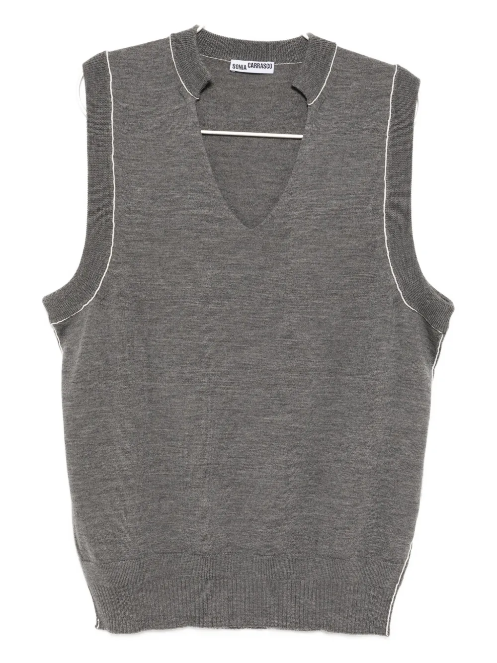Шерстяной жилет SONIA CARRASCO, серый 
Шерстяной жилет SONIA CARRASCO, серый