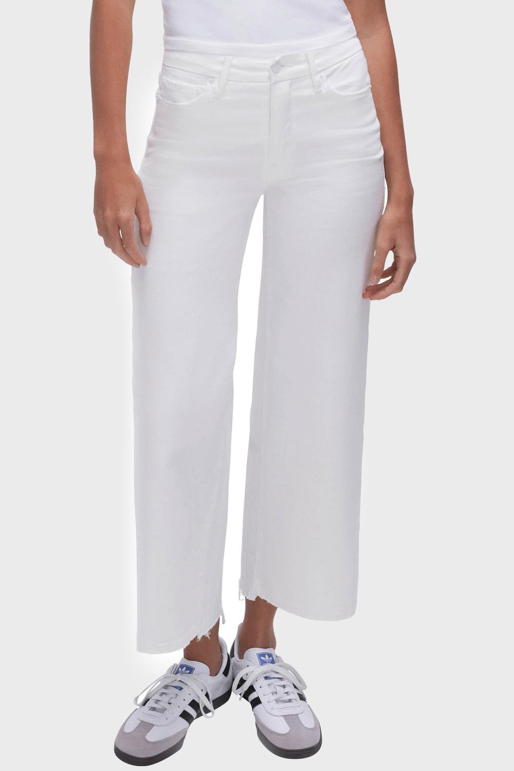 GOOD AMERICAN Укороченные джинсы-палаццо с хорошей талией, белого цвета
GOOD AMERICAN Укороченные джинсы-палаццо с хорошей талией, белого цвета