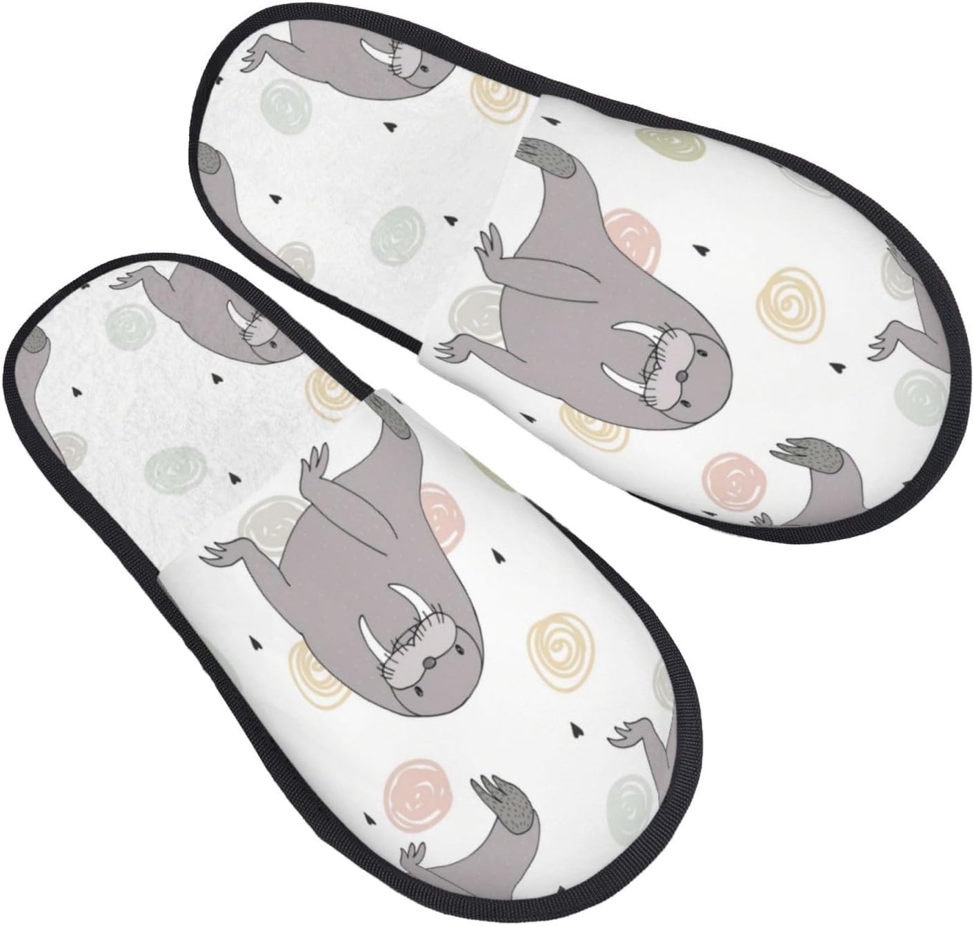 Мужские и женские домашние хлопковые тапочки Tjama с узором тюленя и моржа, теплые, дышащие, мягкие пушистые тапочки, черный
Мужские и женские домашние хлопковые тапочки Tjama с узором тюленя и моржа, теплые, дышащие, мягкие пушистые тапочки, черный