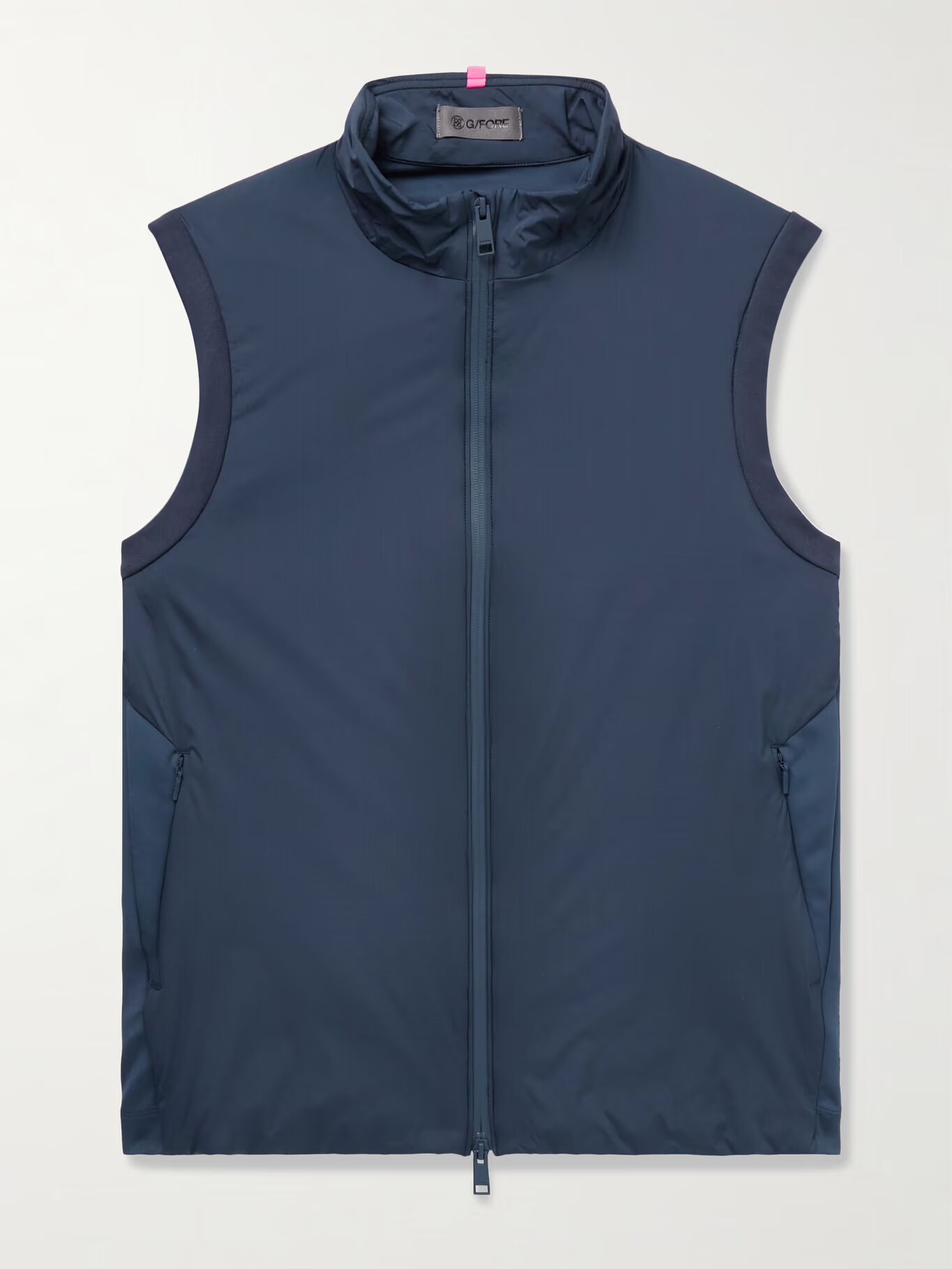 Жилет Maverick Hybrid из переработанного нейлона и джерси G/FORE, темно-синий
Жилет Maverick Hybrid из переработанного нейлона и джерси G/FORE, темно-синий