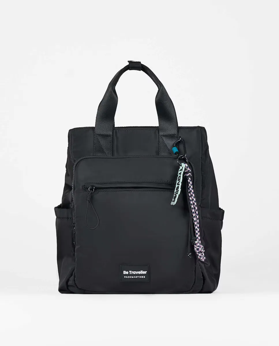 Женский черный нейлоновый рюкзак для ноутбука PACOMARTINEZ 
Женский черный нейлоновый рюкзак для ноутбука PACOMARTINEZ
