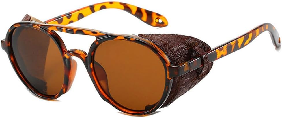 Мужские солнцезащитные очки в стиле стимпанк, круглые солнцезащитные очки в стиле панк для мужчин, женские винтажные солнцезащитные очки, качественные очки с защитой от УФ-излучения UV400 TKKTLLT, Leopard-brown
Мужские солнцезащитные очки в стиле стимпанк, круглые солнцезащитные очки в стиле панк для мужчин, женские винтажные солнцезащитные очки, качественные очки с защитой от УФ-излучения UV400 TKKTLLT, Leopard-brown