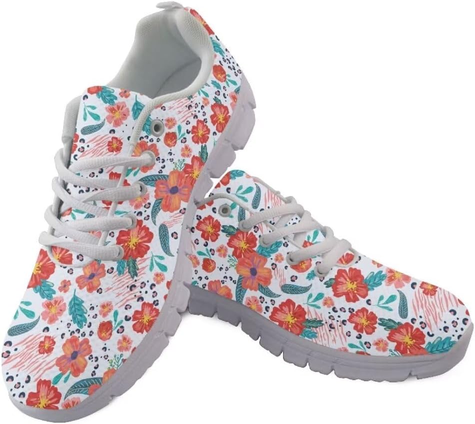Женские и девочковые кроссовки Jeiento с цветочным принтом, легкие ходовые и модные спортивные кроссовки, мужские теннисные кроссовки, дышащая сетка, обувь для спорта и тренажерного зала, красный
Женские и девочковые кроссовки Jeiento с цветочным принтом, легкие ходовые и модные спортивные кроссовки, мужские теннисные кроссовки, дышащая сетка, обувь для спорта и тренажерного зала, красный