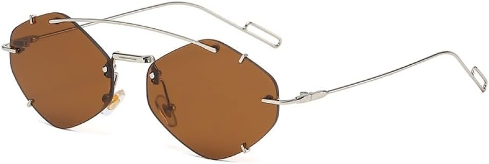 Солнцезащитные очки без оправы с многоугольной формой для женщин, очки с переносицей в стиле ретро, солнцезащитные очки с защитой от УФ-излучения UV400 LANGSER, Brown
Солнцезащитные очки без оправы с многоугольной формой для женщин, очки с переносицей в стиле ретро, солнцезащитные очки с защитой от УФ-излучения UV400 LANGSER, Brown