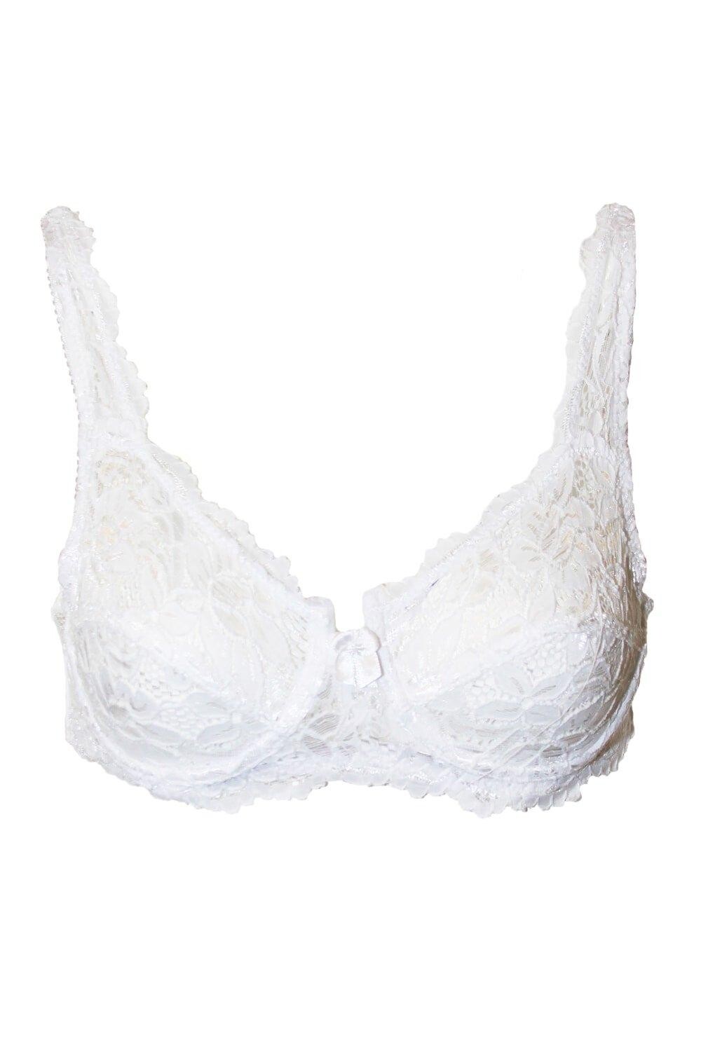 Кружевной бюстгальтер на косточках Sarah Marlon, белый 
Кружевной бюстгальтер на косточках Sarah Marlon, белый