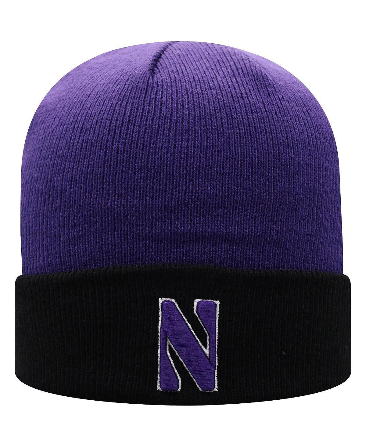 Мужская фиолетово-черная двухцветная вязаная шапка Northwestern Wildcats Core с манжетами Top of the World
Мужская фиолетово-черная двухцветная вязаная шапка Northwestern Wildcats Core с манжетами Top of the World