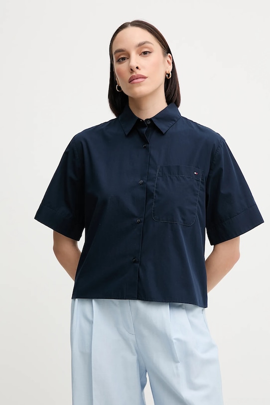 Хлопковая рубашка Tommy Hilfiger, темно-синий
Хлопковая рубашка Tommy Hilfiger, темно-синий