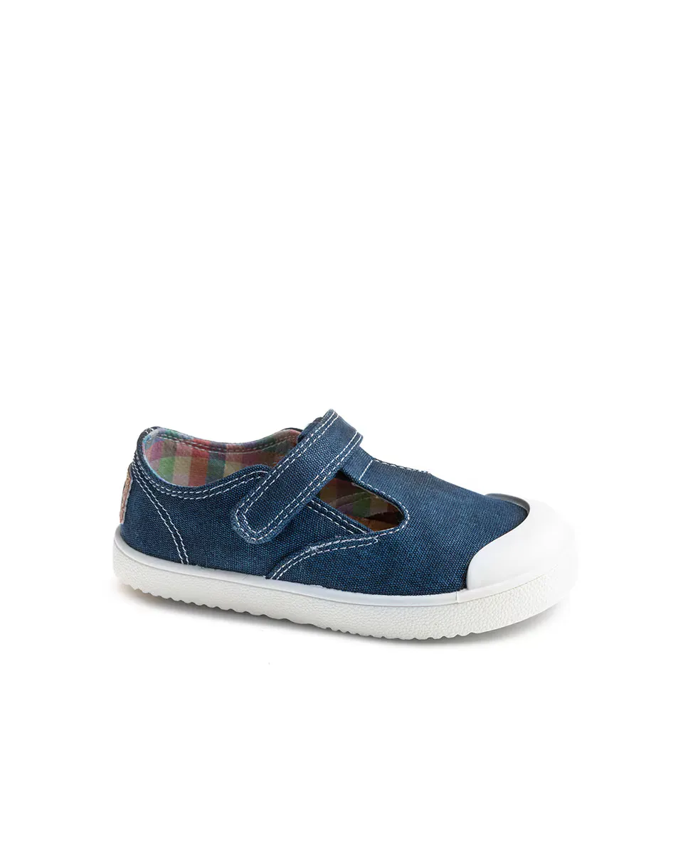 Детские парусиновые кроссовки с застежкой-липучкой Pablosky, синий
Детские парусиновые кроссовки с застежкой-липучкой Pablosky, синий