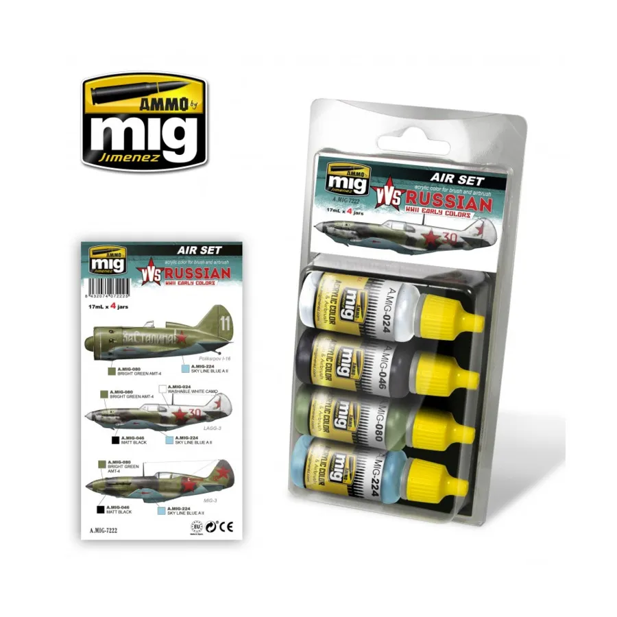 Ранние русские самолеты ВВС времен Второй мировой войны, Acrylic Paint Sets
Ранние русские самолеты ВВС времен Второй мировой войны, Acrylic Paint Sets