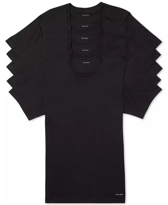 Мужские хлопковые майки с круглым вырезом, 5 штук, коллекция Cotton Classics Calvin Klein, черный
Мужские хлопковые майки с круглым вырезом, 5 штук, коллекция Cotton Classics Calvin Klein, черный