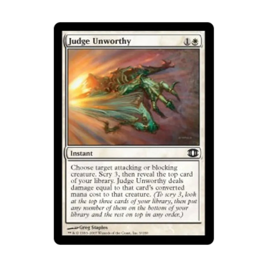 CCG Судья Недостойный (К), MTG - Future Sight
CCG Судья Недостойный (К), MTG - Future Sight