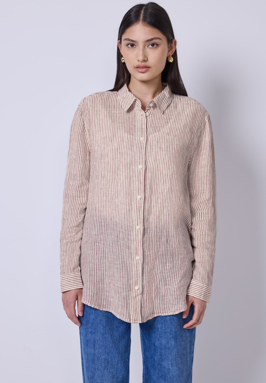 Блузка на пуговицах GESTREIFTE Street One Studio, коричневый
Блузка на пуговицах GESTREIFTE Street One Studio, коричневый