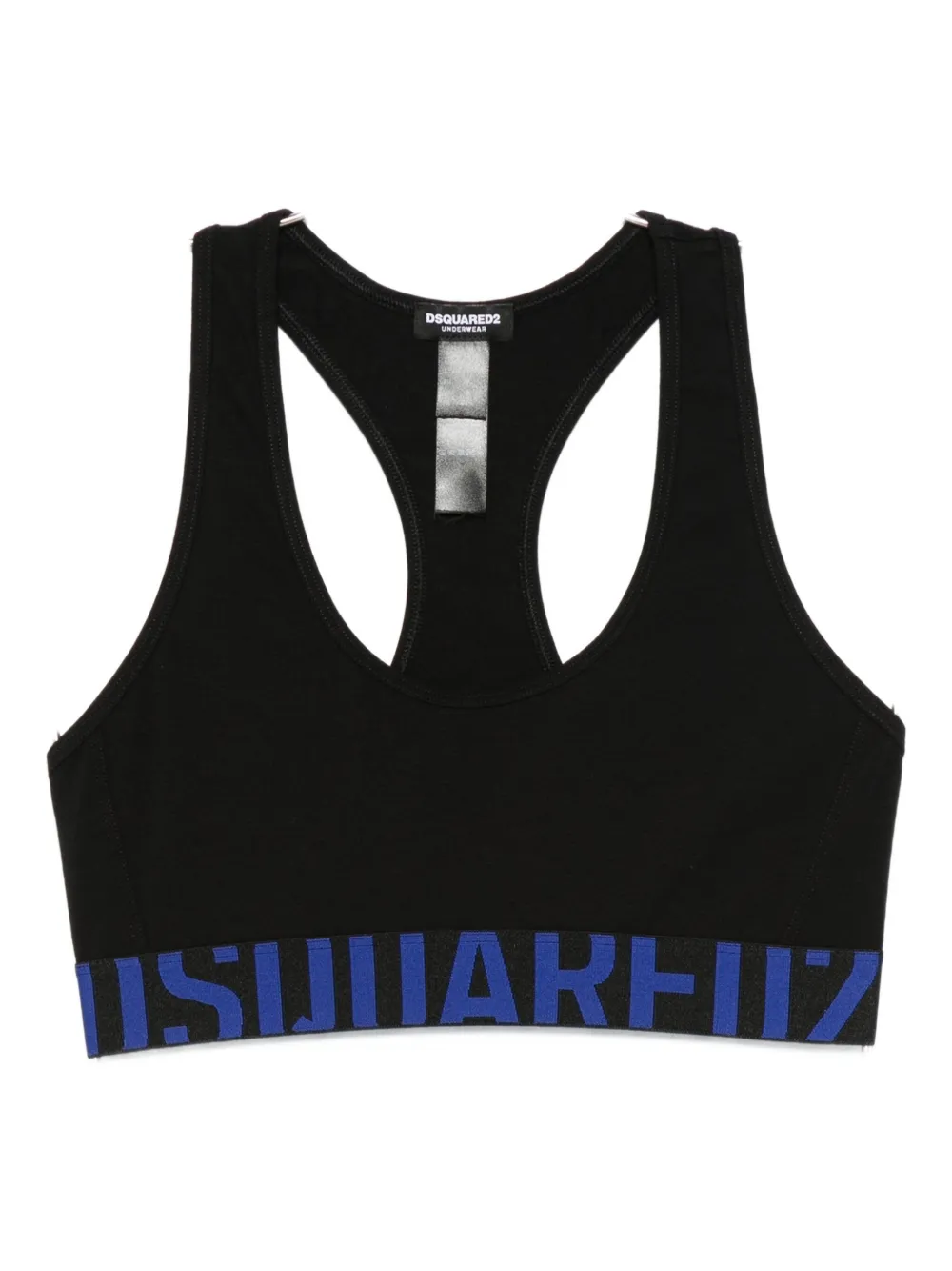 Спортивный бюстгальтер со спиной-борцовкой и логотипом на резинке DSQUARED2, черный
Спортивный бюстгальтер со спиной-борцовкой и логотипом на резинке DSQUARED2, черный