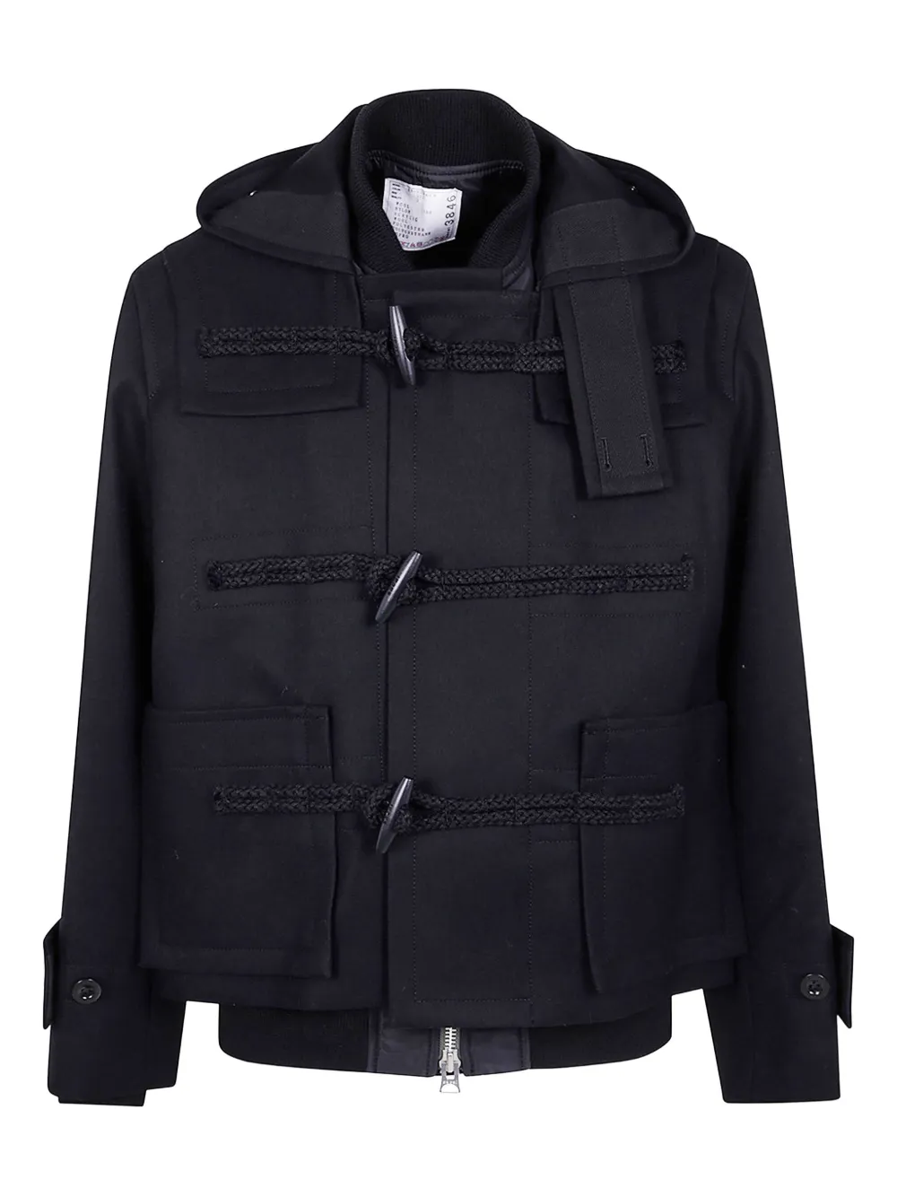 Куртка с капюшоном и застежкой тогл Sacai, черный
Куртка с капюшоном и застежкой тогл Sacai, черный
