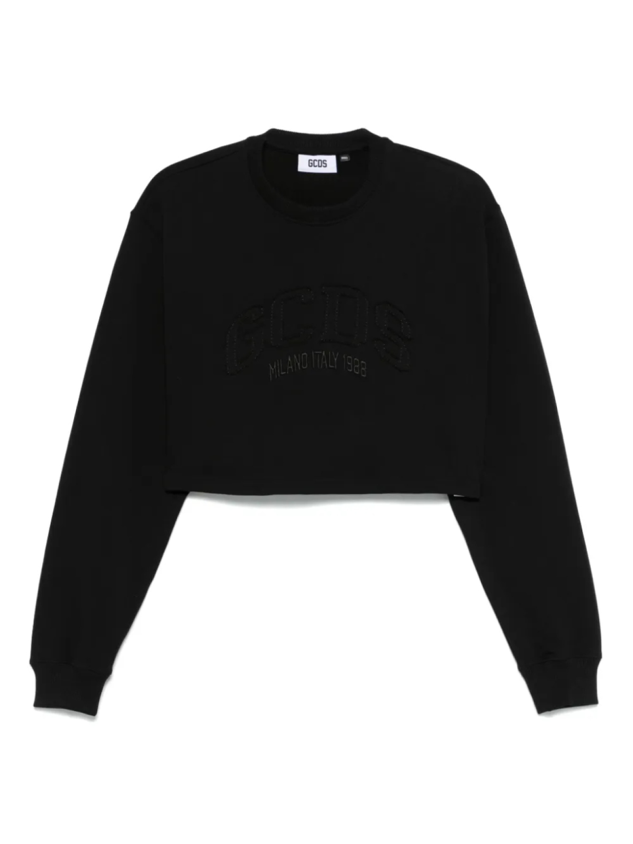 GCDS укороченная толстовка с логотипом, черный
GCDS укороченная толстовка с логотипом, черный