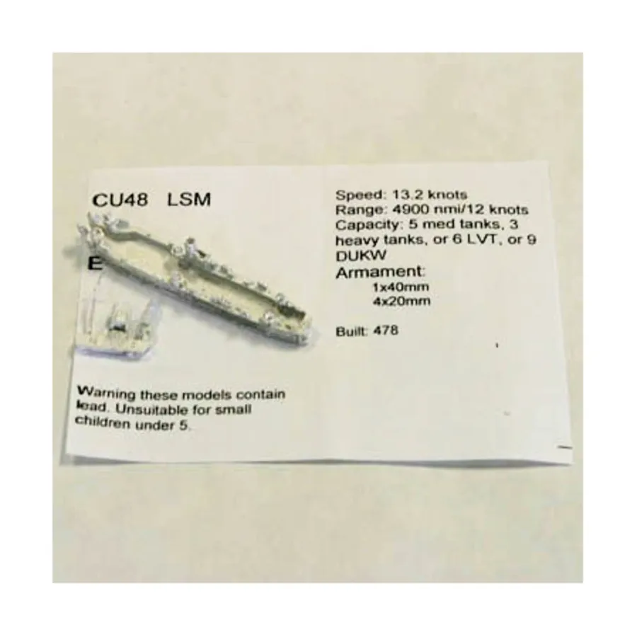 ЛСМ, Figurehead Ships - WWII Coastal Forces - United States (1:1250) (Noble Miniatures)
ЛСМ, Figurehead Ships - WWII Coastal Forces - United States (1:1250) (Noble Miniatures)