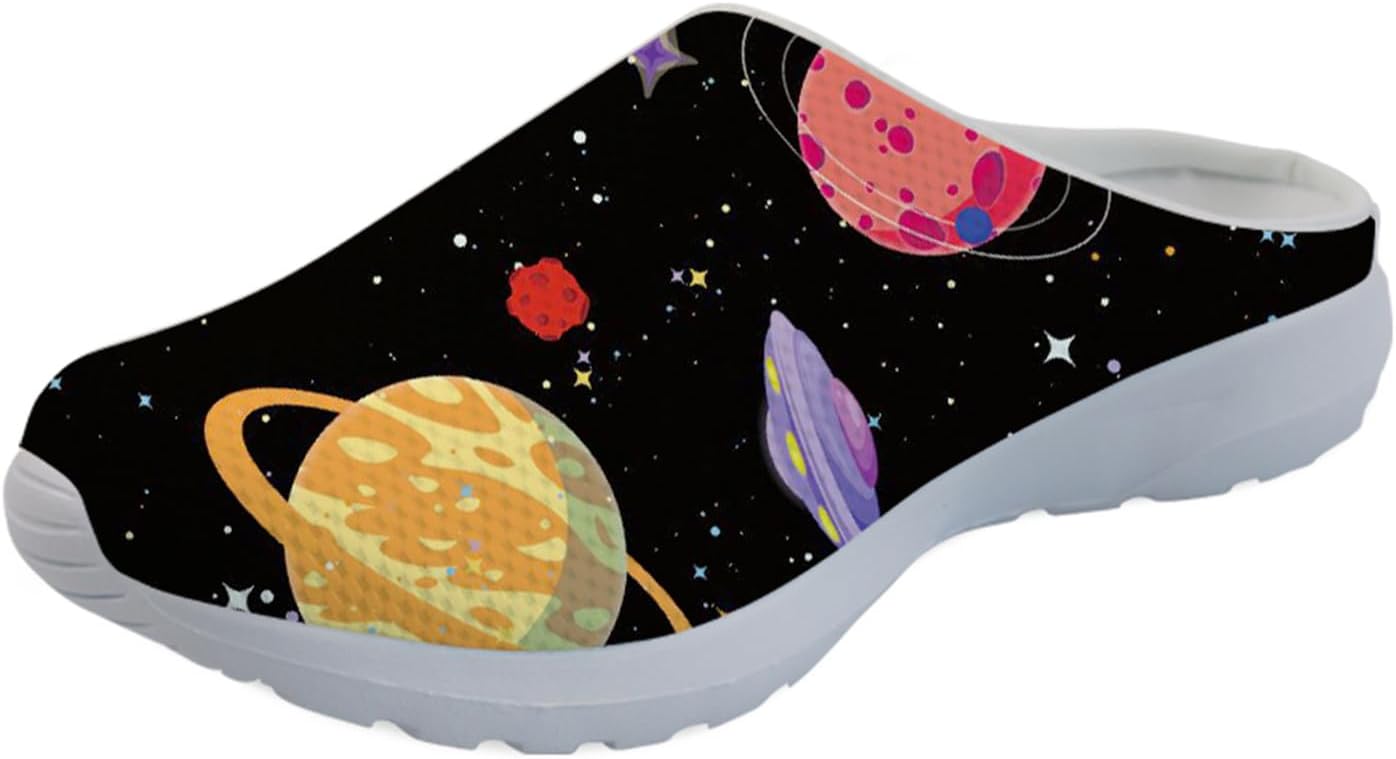 GLENLCWE Blue Dolphin Butterfly Мужские садовые сабо, женские слоги с мягкой сеткой Mules Сандалии для ходьбы Легкая обувь для медсестры, Galaxy Planet Space
GLENLCWE Blue Dolphin Butterfly Мужские садовые сабо, женские слоги с мягкой сеткой Mules Сандалии для ходьбы Легкая обувь для медсестры, Galaxy Planet Space
