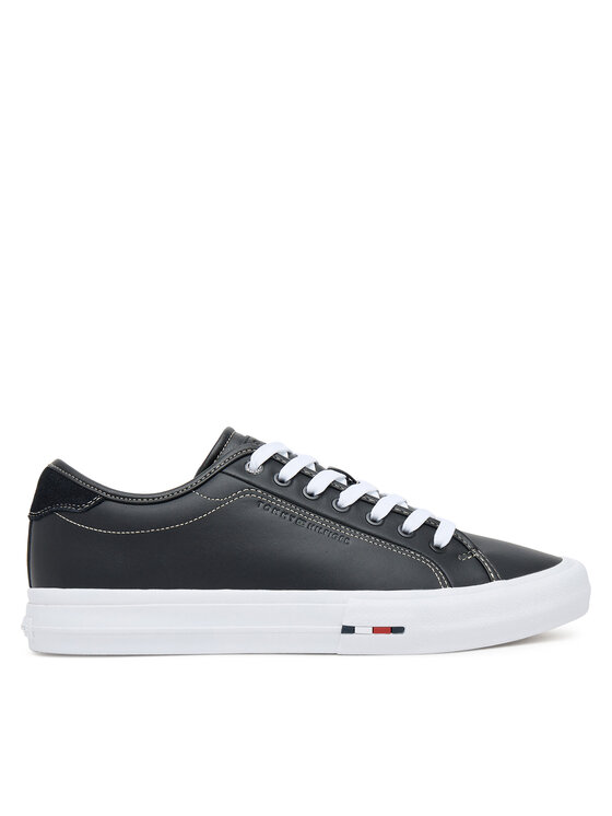Тканевые кроссовки Th Hi Vulc Street Stitch FM0FM05645 Tommy Hilfiger, чёрный 
Тканевые кроссовки Th Hi Vulc Street Stitch FM0FM05645 Tommy Hilfiger, чёрный