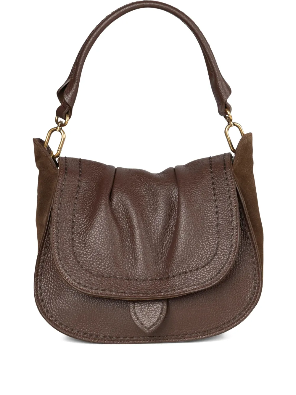 Сумка-тоут из кожи Sella VISONA`, коричневый 
Сумка-тоут из кожи Sella VISONA`, коричневый