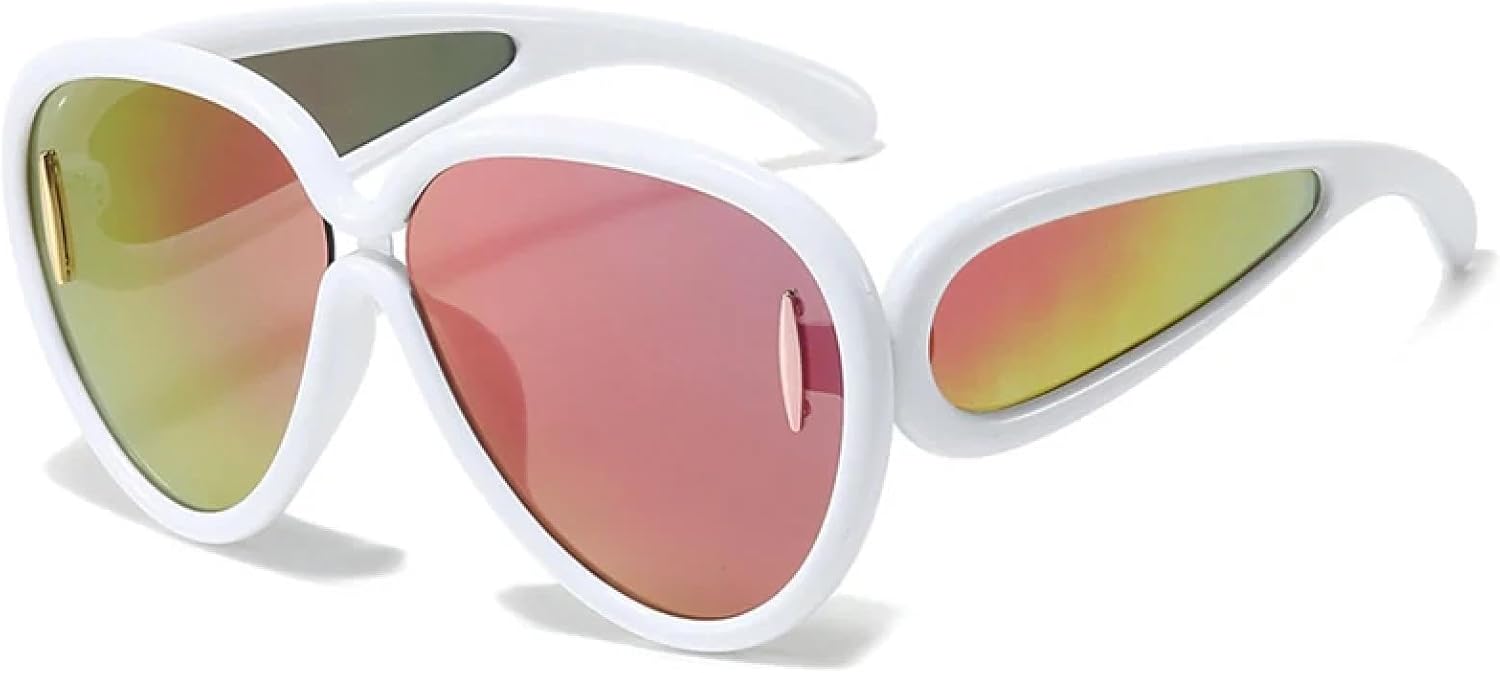 Спортивные солнцезащитные очки большого размера в стиле стимпанк для женщин и мужчин, очки с индивидуальным дизайном, роскошные очки для женщин, защитные очки от УФ-излучения UV400 TKKTLLT, White Red
Спортивные солнцезащитные очки большого размера в стиле стимпанк для женщин и мужчин, очки с индивидуальным дизайном, роскошные очки для женщин, защитные очки от УФ-излучения UV400 TKKTLLT, White Red