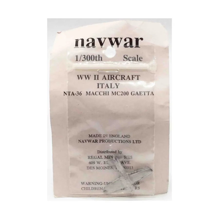 Macchi MC200 Гаэтта, World War II Aircraft (1:300) (NavWar)
Macchi MC200 Гаэтта, World War II Aircraft (1:300) (NavWar)