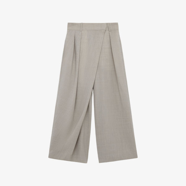 Брюки Loewe с запахом и плиссировкой, бежевый
Брюки Loewe с запахом и плиссировкой, бежевый