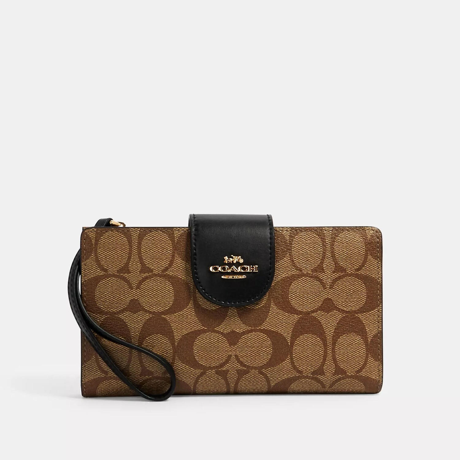 Кошелек для телефона Coach Outlet Tech из канвы с цветными блоками и подписью, цвет Gold/Khaki/Black
Кошелек для телефона Coach Outlet Tech из канвы с цветными блоками и подписью, цвет Gold/Khaki/Black